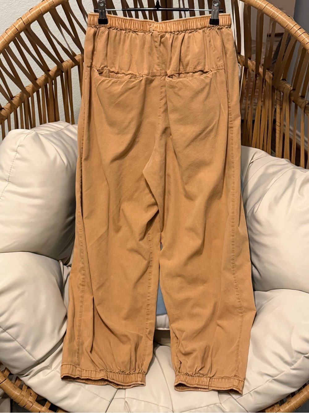 Free People To The Sky Parachute Pants Brown Medium Low Rise Wide Leg